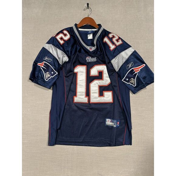 Tom Brady #12 On‎ Field Jersey Reebok NFL Equipment Adult Size 48 (XL) Patriots - Picture 6 of 9